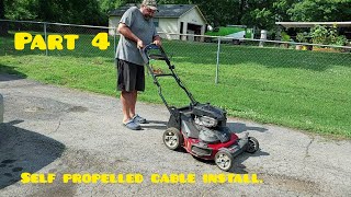 part 4 Toro timemaster  self-propelled cable install