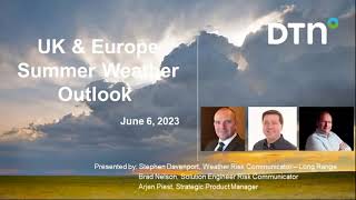 2023 Summer Outlook Webinar for Europe