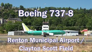 Boeing 737 Max takes off from Renton