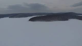 Clinton reservoir, New Jersey Jan 2018 Phantom 4 footage