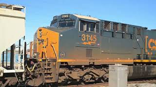 Cordele Georgia, A CSX Manifest freight heading to Waycross with a mid train helper