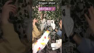 Dragon ships with my besties! #art #paperdragon #paperdragonarmy #dragon