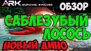 Первый взгяд - Саблезубый Лосось | Sabertooth Salmon ARK Survival Evolved