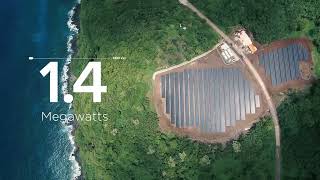 The island of Ta'u runs on solar energy of tesla