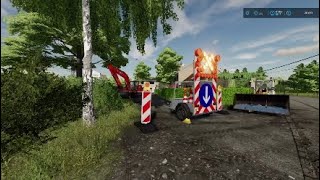 Buying Fendt 700 Vario Gen7/log transport/closing road for garden project |Public Work |Fs22 |Ps4