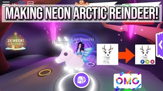 Making Neon Arctic Reindeer In Roblox Adopt Me!