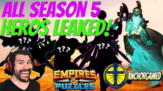 Season 5 Heroes Leaked Empires and Puzzles Congalach Epic Souls Update!