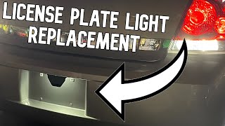 How To Replace License Plate Bulb On Chevy Impala (2006-2016)