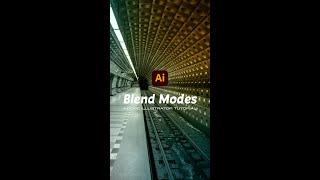 Give your Photos A Creative Look Using Blend Modes In Adobe Illustrator #shorts