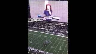 Rhema Marvanne 7yr old - National Anthem  - Dallas Cowboys vs Miami