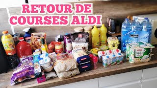 RETOUR DE COURSES ALDI