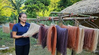 4 Days: Process of Making Colorful Dried Vermicelli from Natural Ingredients - Cooking | Ly Thi Tam