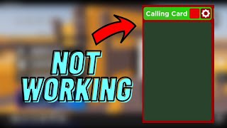 GLITCH CALLING CARD GET FIXED IN ARSENAL (Roblox Arsenal)