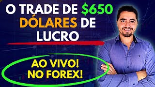 COMPRA NO EURUSD QUE ME DEU 650 DOLARES DE LUCRO!