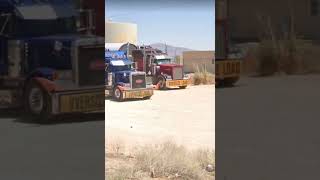 NOO WAY!!! WIND TURBINE CONVOY!! ARI SLEEPERS!!! W900A!!  #trucking #shorts #streetview