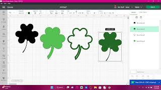 Cricut Design space make a shamrock shaker from shapes