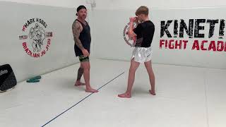 Low leg kicks from southpaw - Muay Thai/MMA