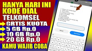 Hanya hari ini! kode dial kuota gratis telkomsel 2022