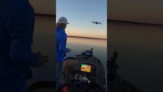 This was a SUPER CLOSE CALL!😂 #bassfishing #fishfyp #drone