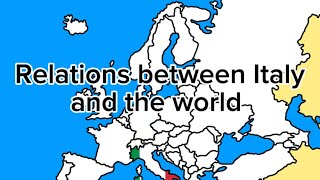 Relations between Italy and the World