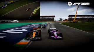 2 red flags dry to wet brazil I don't know how I survived F1 23 My team career mode season 4 Race 20