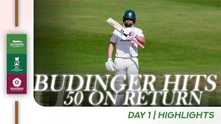 HIGHLIGHTS | Budinger Hits FIFTY On Red-Ball Return 🏏