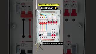 Phase distribution board wiring 👍 #electrical #electrian #electricalinstallation #electrician