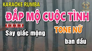 Karaoke Đắp Mộ Cuộc Tình Tone Nữ Nhạc Sống | Sinh Nguyễn Karaoke