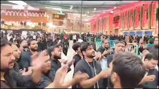 Naugawan Sadat ke azadar karbala Iraq me pursa dete hue Imam Hussian (as) ka