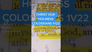 CHRIST OUR HOLINESS