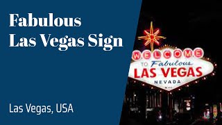 [4K] Welcome to Fabulous Las Vegas Sign in Las Vegas Strip (December 23, 2023)