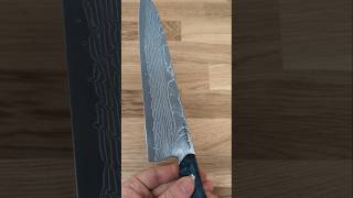 Damascus San Mai Chef's Knife (Gyuto, 9.1") with Curly Mango by David Hoehler