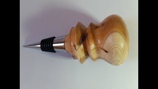 Woodturning - Lets turn a bottle stopper easiest way!