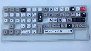 EVA 04 Mechanical Keycap Five-sided Dye Sublimation XDA Profile 116 Keys Full Key Cap Set Boxed with