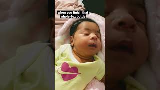 SHES OUT #funny #shortsviral #funnybaby #babygirl #youngma #baby #cutebaby #milkdrunk