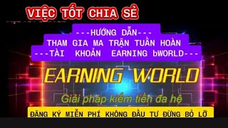 HƯỚNG DẪN THAM GIA MA TRẬN TUẦN HOÀN TÀI KHOẢN EARNING WORLD