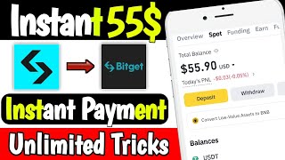 🤯 55$ Instant Withdraw In Bitget 🔥 Bitget Instant Loot 😍 Bitget Exchange Trick