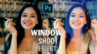 Create a Realistic Window Shoot Effect in Photoshop 2021 | #shorts