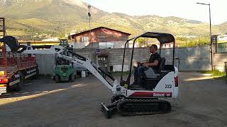 MINIESCAVATORE BOBCAT 323 CARRO VARIABILE