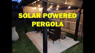 Solar Powered Pergola - Outdoor Solar Generator