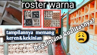 kelebihan dan kekurangan roster ventilasi rumah  roster berwarna. roster ventilasi udara, minimalis