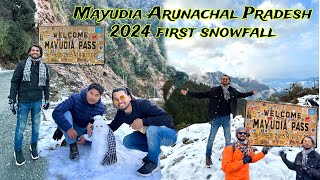 Mayudia 2024 Arunachal Pradesh first snowfall ho Gaya @explorewithpritam93 @MRJITENVLOGS23