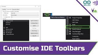 Customise Arduino for Visual Studio Toolbars