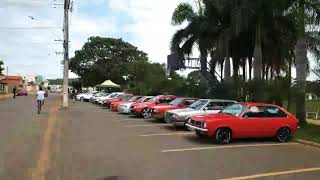 Encontro de amigos e carros na cidade de Guarda mor.