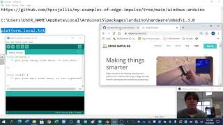 Edge Impulse Using the Arduino IDE but on Windows