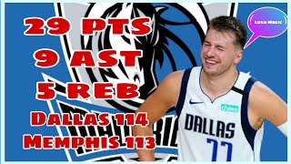 Luka Doncic vs Memphis Grizzlies Highlights