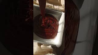 Fudgy brownie batter