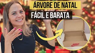 DIY Natal 🎄Linda ÁRVORE DE NATAL Fácil e Barata✨Ideias Decoração de Natal #christmas #façavocêmesmo