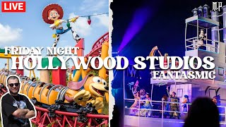 #LIVE 🔴 Friday Night At Disney's Hollywood Studios Rides, Fantasmic & FUN! 8-25-23