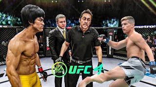 Bruce Lee vs Stephen Thompson - EA Sports UFC 4 - Bruce Lee Fight Club 🔥🐲